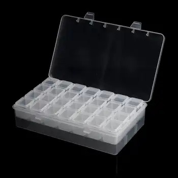 Dual Layer 28 Slots Nail Art Storage Box Holder For jewelry Rings Rhinestone Diamond Painting Organizer Transparent Display Case
Dual Layer 28 Slots Nail Art Storage Box Holder For jewelry Rings Rhinestone Diamond Painting Organizer Transparent Display Case