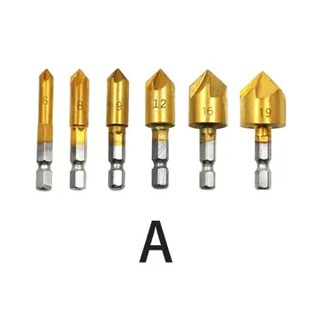 HSS Chamfer Countersink Chamfer Drill Bit 1/4" Hex Shank 90 Degree Wood Chamfering Cutter D08F
HSS Chamfer Countersink Chamfer Drill Bit 1/4" Hex Shank 90 Degree Wood Chamfering Cutter D08F