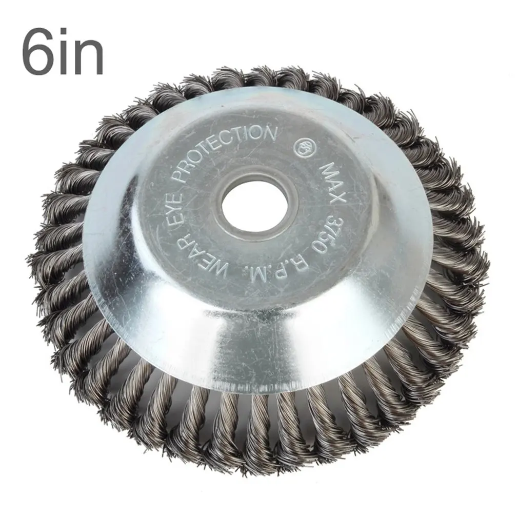 Mower twisting and beating wheel wire weeding disc Rust removal Ground Moss Removal Agriculture Forestry
Mower twisting and beating wheel wire weeding disc Rust removal Ground Moss Removal Agriculture Forestry