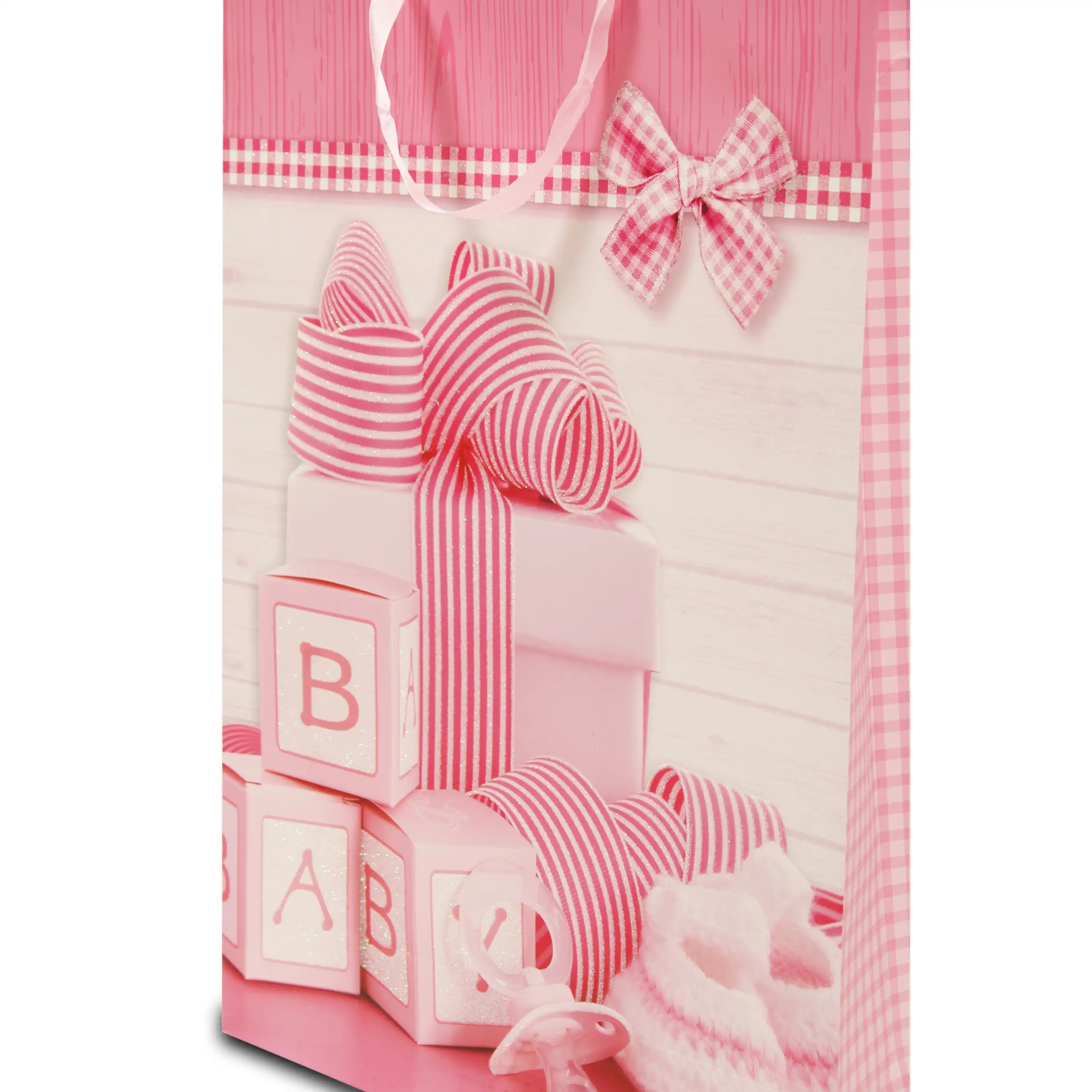 bag medium gift baby pink (measures: 32*26*12 cm)