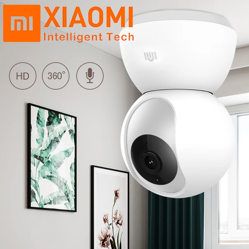 Оригинальная домашняя панорамная IP камера Xiaomi Mijia 1080P с углом обзора 360 градусов Wi