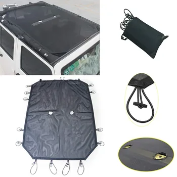 For Jeep Wrangler Durable Mesh Sun Shade Full Top Cover UV Protection with Storage Pockets For Jeep Wrangler JK JKU 2/4 Door
For Jeep Wrangler Durable Mesh Sun Shade Full Top Cover UV Protection with Storage Pockets For Jeep Wrangler JK JKU 2/4 Door