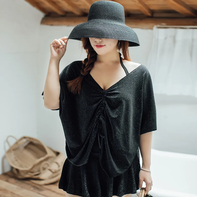 2019 New Style Three-piece Set Large Size Bathing Suit Women's Fashion Sexy Push up Slimming Plus-sized Hot Springs Swimwear
2019 New Style Three-piece Set Large Size Bathing Suit Women's Fashion Sexy Push up Slimming Plus-sized Hot Springs Swimwear