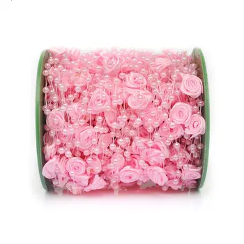 30m Fishing Line 12mm Rose Flower Artificial Pearls Beads String Chain Trim Decorative Garland Roll For DIY Wedding Party Decor
30m Fishing Line 12mm Rose Flower Artificial Pearls Beads String Chain Trim Decorative Garland Roll For DIY Wedding Party Decor