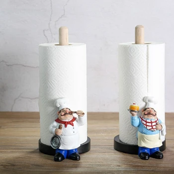 Resin Chef Double-Layer Paper Towel Holder Figurines Creative Home Cake Shop Restaurant Crafts Decoration Ornament
Resin Chef Double-Layer Paper Towel Holder Figurines Creative Home Cake Shop Restaurant Crafts Decoration Ornament