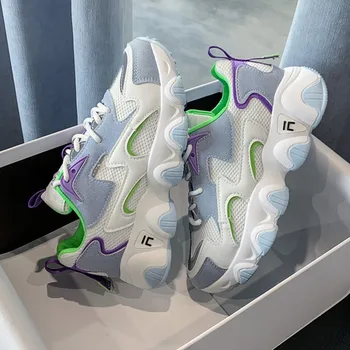 Women Fashion Sneakers Platform Chunky Lace Up Casual Shoes Brand Beige Old Dad Shoes Woman White Vulcanized Shoes Autumn 2020
Women Fashion Sneakers Platform Chunky Lace Up Casual Shoes Brand Beige Old Dad Shoes Woman White Vulcanized Shoes Autumn 2020