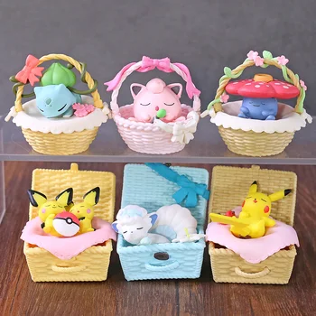 Anime Monsters Vulpix Pichu Jigglypuff Bulbasaur Vileplume Utatane Basket Colllection Figures Mini Toys 6pcs/set
Anime Monsters Vulpix Pichu Jigglypuff Bulbasaur Vileplume Utatane Basket Colllection Figures Mini Toys 6pcs/set