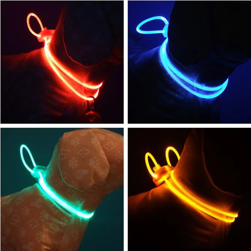 1PC Multi-color LED Pet Collar Adjustable Night Safety Pet Collar Luminous Light Up Pet Dog Bright Collar Leash
1PC Multi-color LED Pet Collar Adjustable Night Safety Pet Collar Luminous Light Up Pet Dog Bright Collar Leash