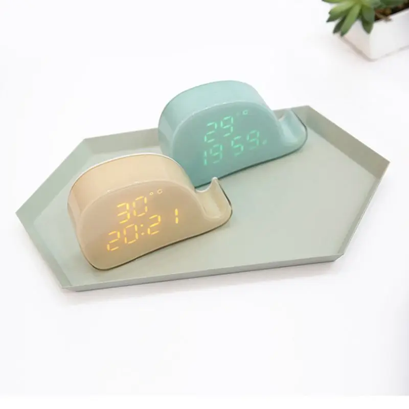 Hot Sale Desk Clock Led Whale Creative Alarm Clock Voice-Control Night Light Digital Kids Clocks Table Clocks Multi Function
Hot Sale Desk Clock Led Whale Creative Alarm Clock Voice-Control Night Light Digital Kids Clocks Table Clocks Multi Function
