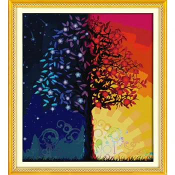 DIY Needlework Patchwork Accessories Cross-stitch Colour Life Tree! Cross Stitch Kit Sets for Embroidery Knitting Needles Crafts
DIY Needlework Patchwork Accessories Cross-stitch Colour Life Tree! Cross Stitch Kit Sets for Embroidery Knitting Needles Crafts
