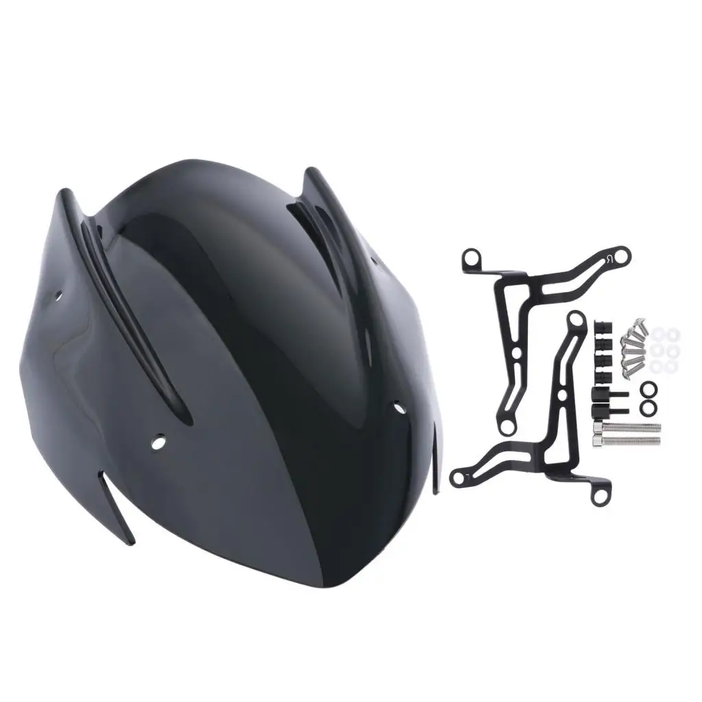 Motorcycle Windshield Shield Screen Protector Fairing Cover w/ Bracket Fit for Suzuki GSX-S 750 2017-19 (Black) Motorcycle Windshield Shield Screen Protector Fairing Cover w/ Bracket Fit for Suzuki GSX-S 750 2017-19 (Black)