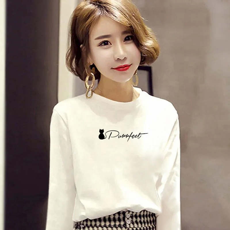 Womens Long Sleeve Tshirts 2020 Fall Fashion Clothes Letter Print T Shirt For Ladies Designer White Color O Neck Wholesale Price
Womens Long Sleeve Tshirts 2020 Fall Fashion Clothes Letter Print T Shirt For Ladies Designer White Color O Neck Wholesale Price