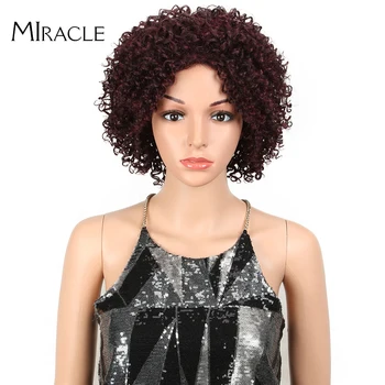 Miracle Afro Kinky Curly Synthetic Wigs For Black Women Curly Wave 12"Inch Short Wig Heat Resistant Red Black Color Wig
Miracle Afro Kinky Curly Synthetic Wigs For Black Women Curly Wave 12"Inch Short Wig Heat Resistant Red Black Color Wig