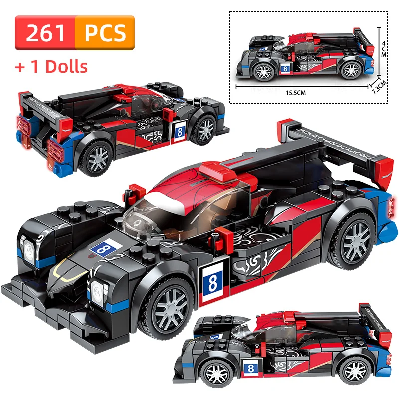 261pcs Racers Formula Car Blocks Sports Car Model Enzo Super Car Vehicles set City Building Blocks Technic Toys For Boys Gift
261pcs Racers Formula Car Blocks Sports Car Model Enzo Super Car Vehicles set City Building Blocks Technic Toys For Boys Gift