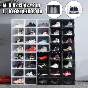 Plastic Shoe Box Transparent Storage Box Drawer Type High Heel Shoes Boxes Stackable Clamshell DIY Shoebox Drawer Case Organize
Plastic Shoe Box Transparent Storage Box Drawer Type High Heel Shoes Boxes Stackable Clamshell DIY Shoebox Drawer Case Organize