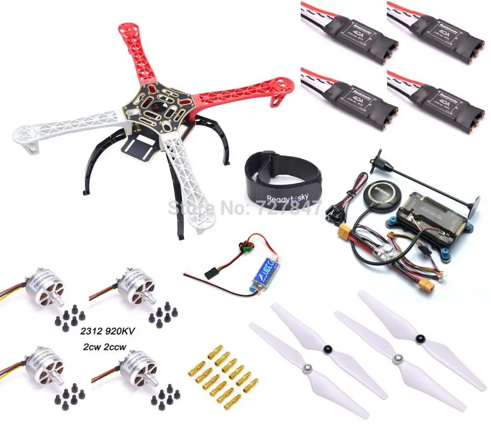 F450 Multi-Copter Quadcopter Rack Kit APM2.8 8N M8N GPS 2312 920KV Motor ReadytoSky 40A OPTO ESC Super combo
F450 Multi-Copter Quadcopter Rack Kit APM2.8 8N M8N GPS 2312 920KV Motor ReadytoSky 40A OPTO ESC Super combo