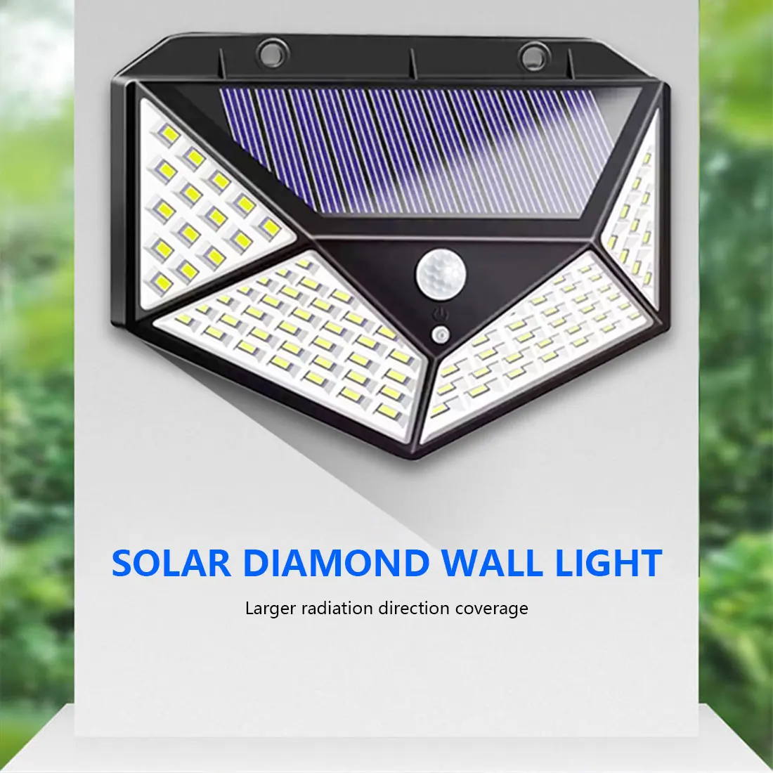 

Waterproof Outdoor Lights Wall Decoration Solar Spotlights Garden 3 Modes Induction PIR Motion Sensor Street Lamp 100LED Powered