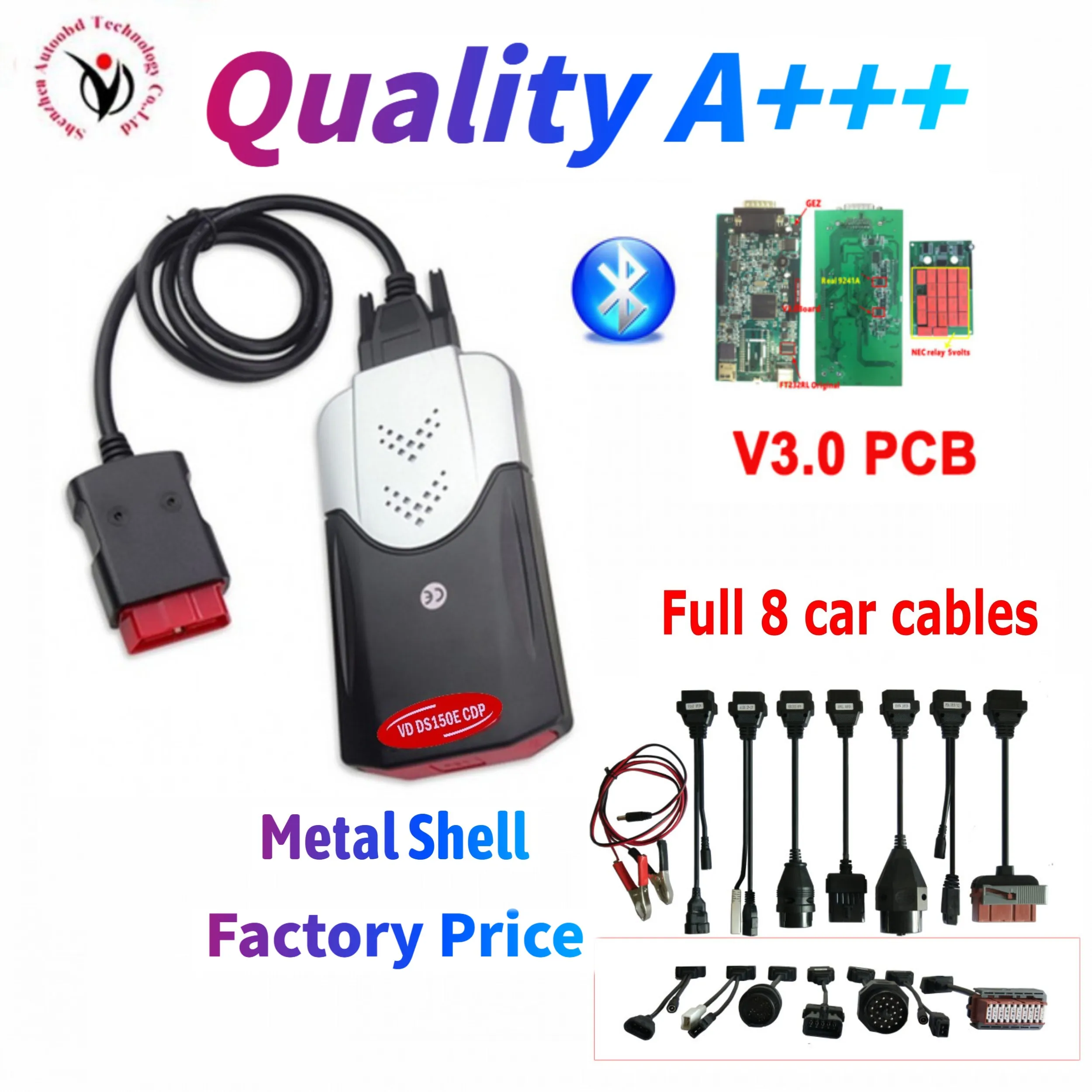 2020 NEW VCI VD DS150E CDP with bluetooth best V3.0 new relays 2016.R0 keygen diagnostic tool for delphis OBD2 cars trucks scan
2020 NEW VCI VD DS150E CDP with bluetooth best V3.0 new relays 2016.R0 keygen diagnostic tool for delphis OBD2 cars trucks scan