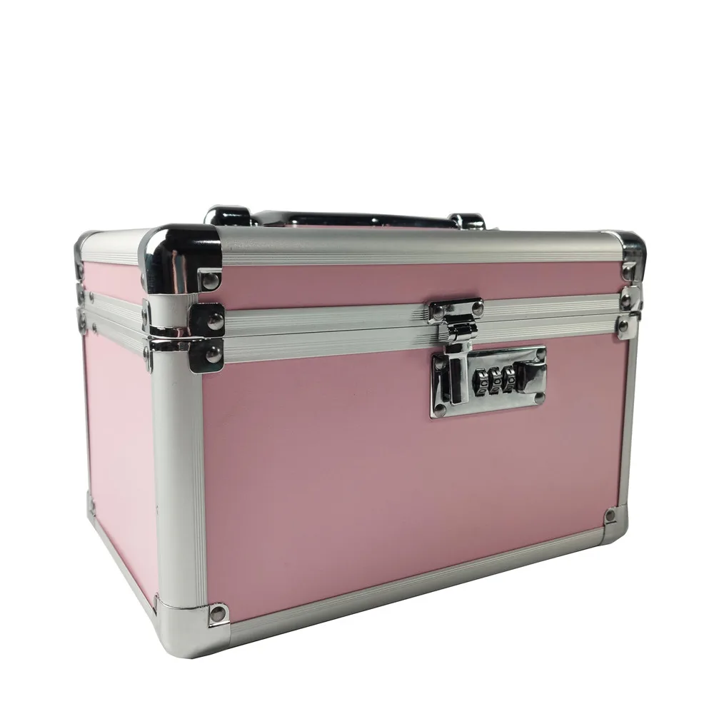 hot selling 25cm length Professional Aluminium alloy Pink Cosmetic case Make up Box Makeup Case Multi Tiers Lockable Jewelry Box
hot selling 25cm length Professional Aluminium alloy Pink Cosmetic case Make up Box Makeup Case Multi Tiers Lockable Jewelry Box