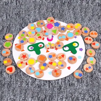 Kids Montessori Puzzle Education Toy Detectives Looking Chart Board Game Puzzle Brain Memory Training Early Educational Game Toy