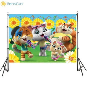 Sensfun Cartoon 44 Cats Backdrop Sunflower Music Children Birthday Theme Party Photography Background Photo Booth Props Studio
Sensfun Cartoon 44 Cats Backdrop Sunflower Music Children Birthday Theme Party Photography Background Photo Booth Props Studio