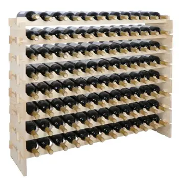 Wood Wine 96 Bottles Rack Storage Display Shelves Kitchen Decor Natural 8 Tiers
Wood Wine 96 Bottles Rack Storage Display Shelves Kitchen Decor Natural 8 Tiers