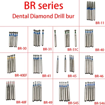 100pcs / bag Dental burs BR series Ball Round Dental Diamond Drill Dentist tools dentistry lab for High Speed Dental Handpiece
100pcs / bag Dental burs BR series Ball Round Dental Diamond Drill Dentist tools dentistry lab for High Speed Dental Handpiece