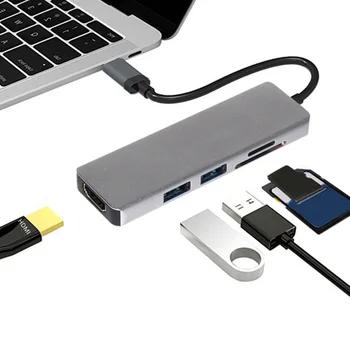 Portable 5 in 1 USB C HUB Card Reader Converter Splitter Set 4K HDMI 2 USB 3.0 SD TF Household Computer Accessory
Portable 5 in 1 USB C HUB Card Reader Converter Splitter Set 4K HDMI 2 USB 3.0 SD TF Household Computer Accessory