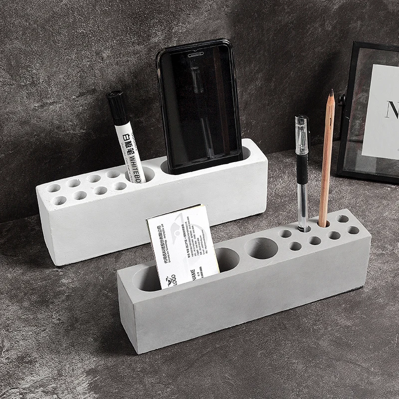Cement Pen Holder Home Decoration Personality Office Study Room Reception Desktop Display Phone Sundries Multilayer Storage Box
Cement Pen Holder Home Decoration Personality Office Study Room Reception Desktop Display Phone Sundries Multilayer Storage Box