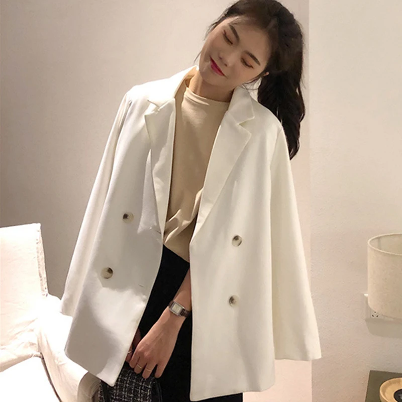 Paris Girl Autumn New Korean Version of The Net Red Women Temperament Double-Breasted Long-Length Suit Jacket Small Suit Jacket
Paris Girl Autumn New Korean Version of The Net Red Women Temperament Double-Breasted Long-Length Suit Jacket Small Suit Jacket