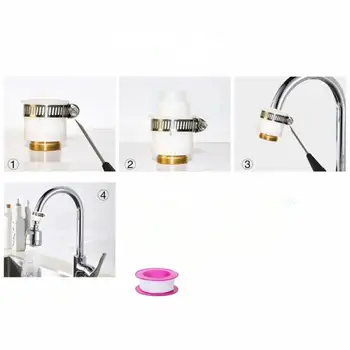 Innovative Kitchen Faucet ABS + Stainless Steel Splash-Proof Universal Tap Shower Water Rotatable Filter Sprayer Nozzle
Innovative Kitchen Faucet ABS + Stainless Steel Splash-Proof Universal Tap Shower Water Rotatable Filter Sprayer Nozzle