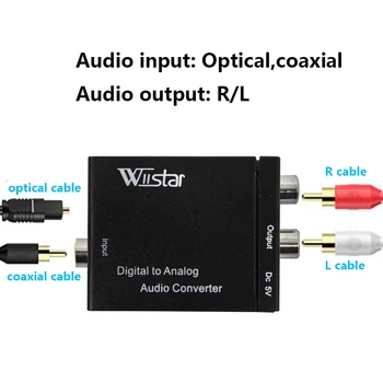 3.5MM Jack DAC Digital to Analog Audio Converter Decoder Optical Fiber Coaxial Stereo Audio Adapter To RCA Amplifiers USB Cable
3.5MM Jack DAC Digital to Analog Audio Converter Decoder Optical Fiber Coaxial Stereo Audio Adapter To RCA Amplifiers USB Cable