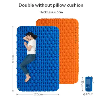 Hot Inflatable Air Sleeping Mattress With Inflatable Bag, Thick Damp-proof Portable Double Person Bed Outdoor Camping Mat Pad
Hot Inflatable Air Sleeping Mattress With Inflatable Bag, Thick Damp-proof Portable Double Person Bed Outdoor Camping Mat Pad