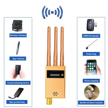 Ultra-sensitive Silent/Vibration/Sound Mode RF Bug Detector, Hidden Camera Finder GPS Bug Detector
Ultra-sensitive Silent/Vibration/Sound Mode RF Bug Detector, Hidden Camera Finder GPS Bug Detector