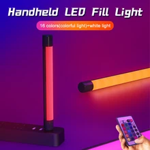 Portable Fill Light RGB Stick Light Photography Colorful Handheld Selfie Atmosphere Lamp Desktop LED Lamp Photography Lighting
Portable Fill Light RGB Stick Light Photography Colorful Handheld Selfie Atmosphere Lamp Desktop LED Lamp Photography Lighting