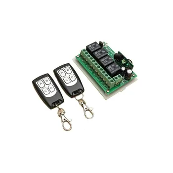 433Mhz Universal Wireless Remote Control Switch DC 12V 4 CH RF Relay Receiver Module + RF Remote 433 Mhz Transmitter Diy
433Mhz Universal Wireless Remote Control Switch DC 12V 4 CH RF Relay Receiver Module + RF Remote 433 Mhz Transmitter Diy