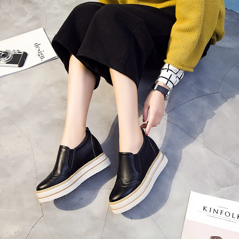 Women's Shoes 2018 Spring Autumn high quality platform sneakers slip on casual shoes female wedge sneakers for women S8-63
Women's Shoes 2018 Spring Autumn high quality platform sneakers slip on casual shoes female wedge sneakers for women S8-63