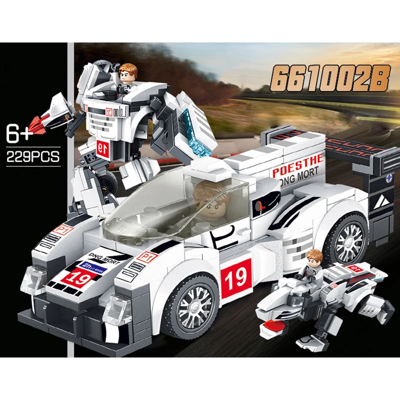 Deformed Building Blocks Racing Three-variable 3 In 1 Sports Car Small Particles Assembled Children's Building Block Toys
Deformed Building Blocks Racing Three-variable 3 In 1 Sports Car Small Particles Assembled Children's Building Block Toys