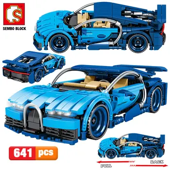SEMBO 641pcs City Creator Pull Back Mechanical Vehicle Building Blocks Technic Racing Car MOC Model DIY Bricks Toys For Children
SEMBO 641pcs City Creator Pull Back Mechanical Vehicle Building Blocks Technic Racing Car MOC Model DIY Bricks Toys For Children