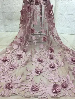 Onion Color Nigerian Lace Fabrics, 3D Flower African Lace For Women, Pearls Embroidered African Fabrics 812
Onion Color Nigerian Lace Fabrics, 3D Flower African Lace For Women, Pearls Embroidered African Fabrics 812