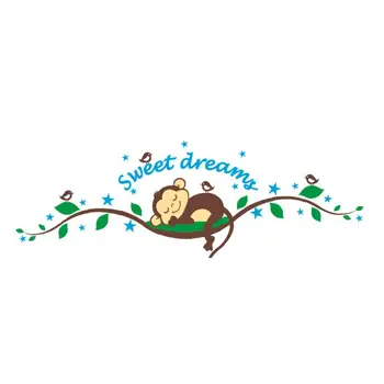 Monkey on Branch Wall Sticker Creative Wall Decal Living Kids Room Removable Sleeping Monkey Wall Paper
Monkey on Branch Wall Sticker Creative Wall Decal Living Kids Room Removable Sleeping Monkey Wall Paper