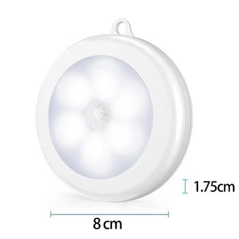 2Pcs PIR Motion Sensor 6 Led Night Light Wireless Detector Light Wall Lamp Light Auto On/Off Closet Battery Power
2Pcs PIR Motion Sensor 6 Led Night Light Wireless Detector Light Wall Lamp Light Auto On/Off Closet Battery Power