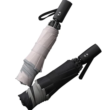 Folding Reverse Umbrella Automatic 3-stage 8 Ribs Black Blue Red Gray Green Women's Umbrella Male From Rain Protection Windproof
Folding Reverse Umbrella Automatic 3-stage 8 Ribs Black Blue Red Gray Green Women's Umbrella Male From Rain Protection Windproof