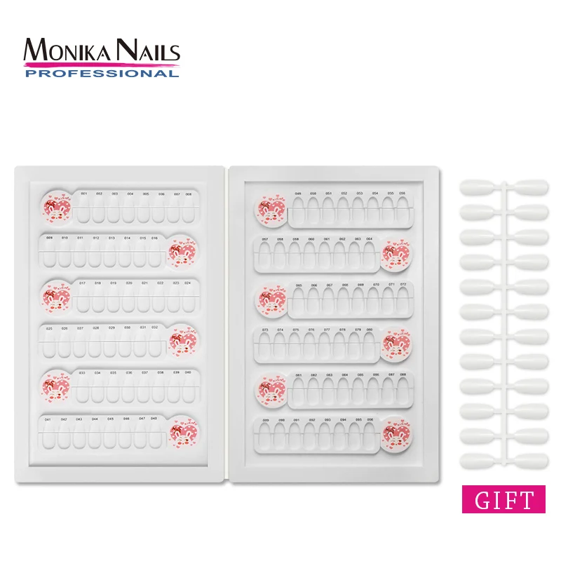 Double-Sided 96 Tips Nail Gel Polish Color Card Display Full Color Card Board Practice Show Case Books with Free Nail Clip
Double-Sided 96 Tips Nail Gel Polish Color Card Display Full Color Card Board Practice Show Case Books with Free Nail Clip