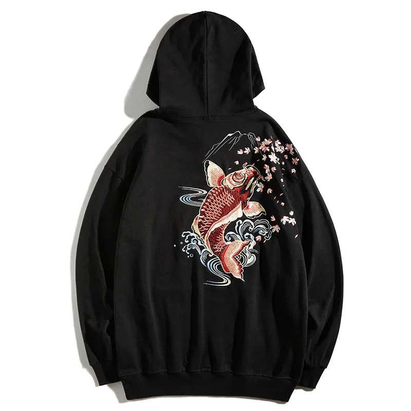 2021 New Arrival Casual Full Animal Hooded None Hoodies Embroidery Carp Cotton Loose Ins Hoodie Large National Fashion Coat
2021 New Arrival Casual Full Animal Hooded None Hoodies Embroidery Carp Cotton Loose Ins Hoodie Large National Fashion Coat