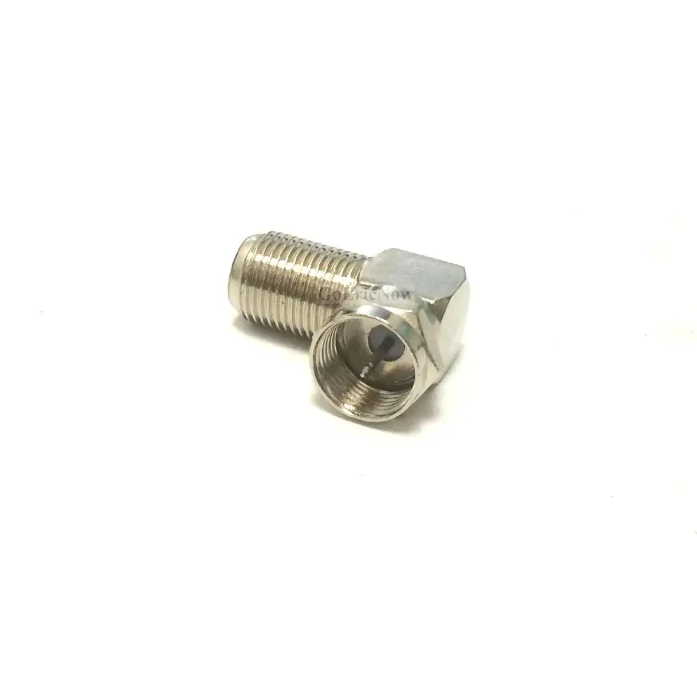 50 pcs 90 Degree Right Angle Gold F RG6 RG59 Coaxial Coax Connector Adapter F Male to F Female
50 pcs 90 Degree Right Angle Gold F RG6 RG59 Coaxial Coax Connector Adapter F Male to F Female