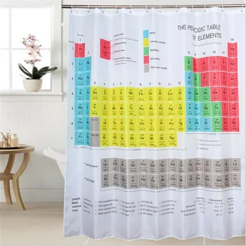 Hot New Periodic Table of Elements Bathroom Curtains Waterproof 3D Print Shower Curtain White Fabric Curtain For The Bath
Hot New Periodic Table of Elements Bathroom Curtains Waterproof 3D Print Shower Curtain White Fabric Curtain For The Bath