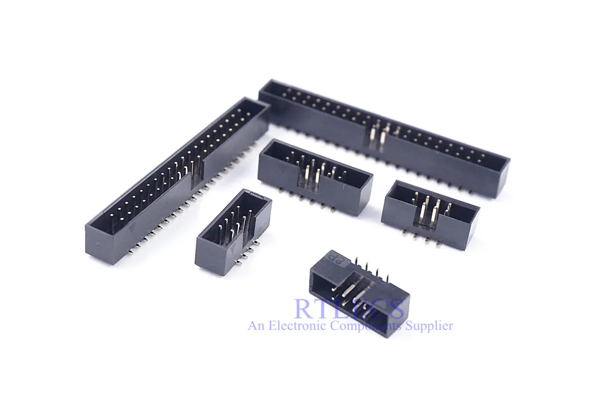10 Pcs SMT 2.0 mm Box Header Male Pin IDC Connector 6 8 10 12 14 16 20 24 26 30 34 40 44 50 60 Pin 0.079" Pitch Surface Mount
10 Pcs SMT 2.0 mm Box Header Male Pin IDC Connector 6 8 10 12 14 16 20 24 26 30 34 40 44 50 60 Pin 0.079" Pitch Surface Mount