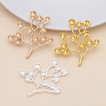 20 Pieces/Lot 37*40 mm Metal Tree Branch Base 4 mm Round Bead Cabochon Setting Diy Jewelry Making
20 Pieces/Lot 37*40 mm Metal Tree Branch Base 4 mm Round Bead Cabochon Setting Diy Jewelry Making