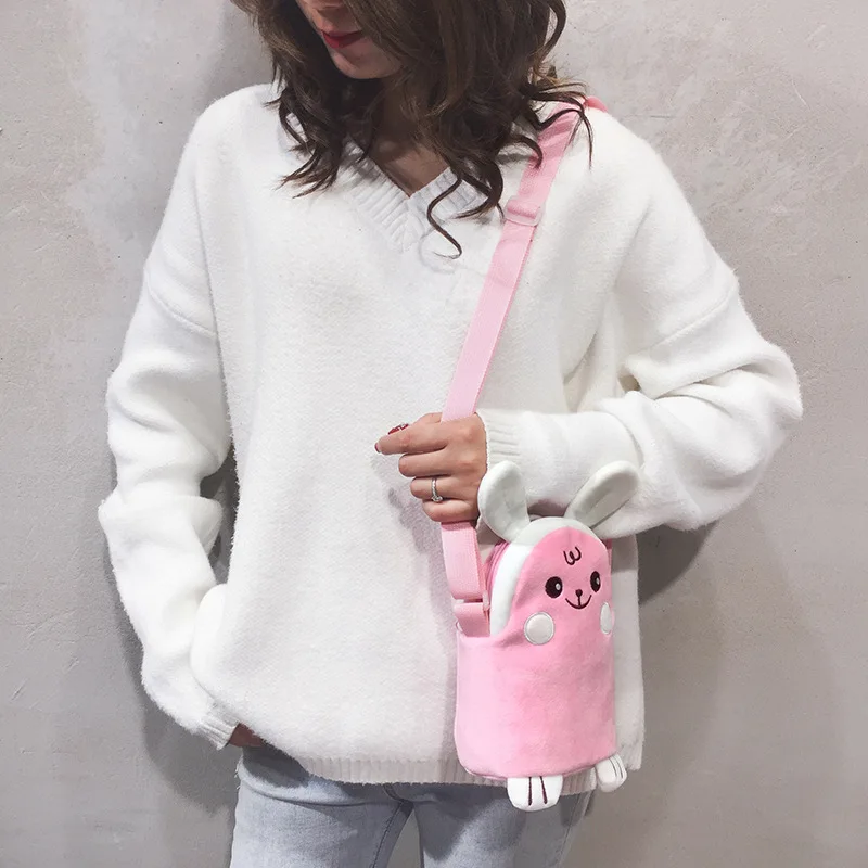 Winter Plush Bag Cute Versatile Shoulder Cross-body Bag Girls Beauty Burst Outing Cartoon Rabbit Doll Bag Fashion 
Winter Plush Bag Cute Versatile Shoulder Cross-body Bag Girls Beauty Burst Outing Cartoon Rabbit Doll Bag Fashion